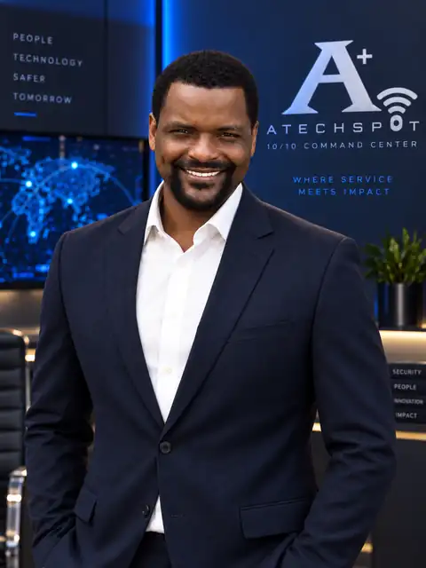ATechSpot founder and CEO in the ATechSpot technology command center