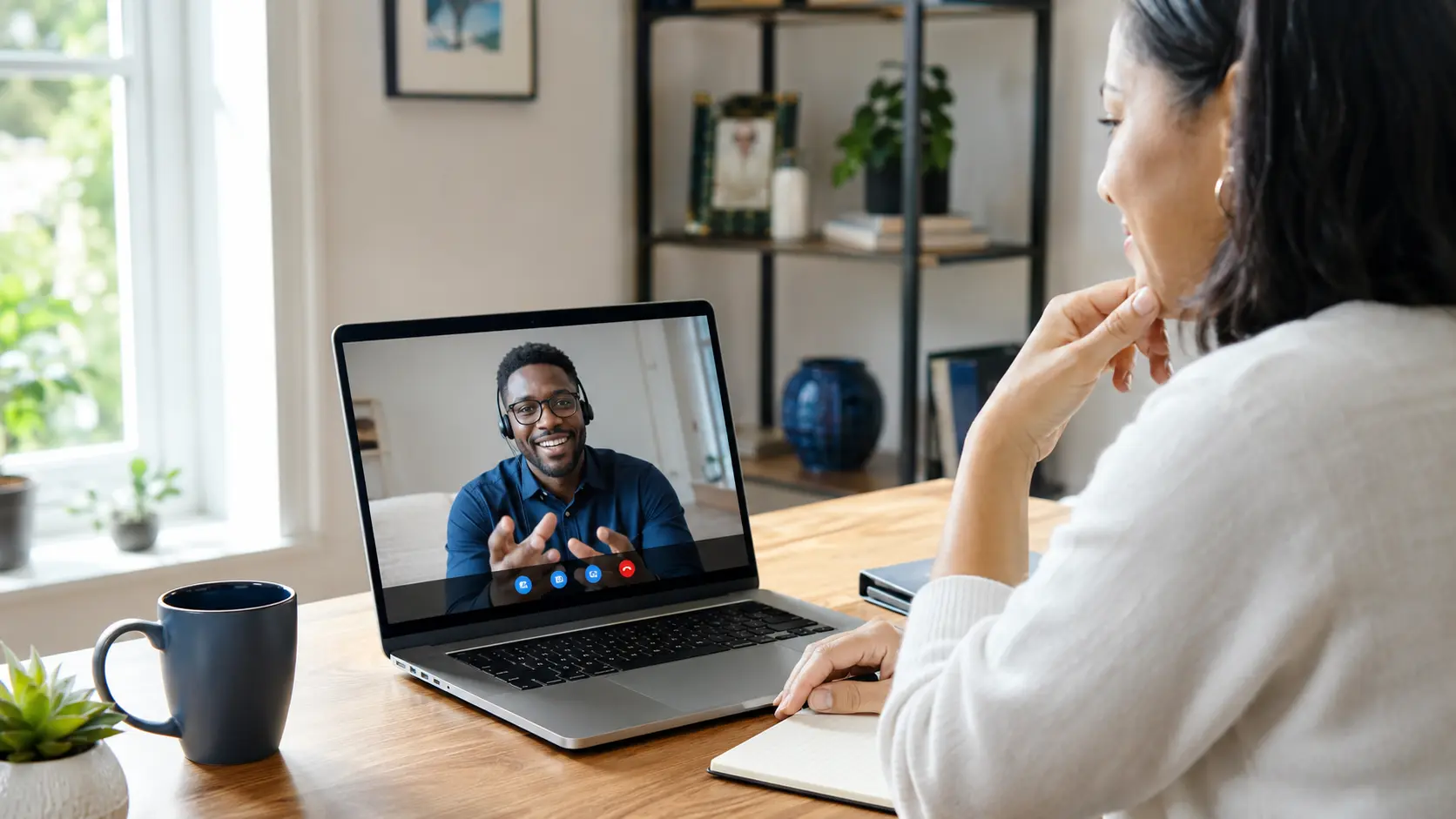 Technology consultant providing a secure remote support session